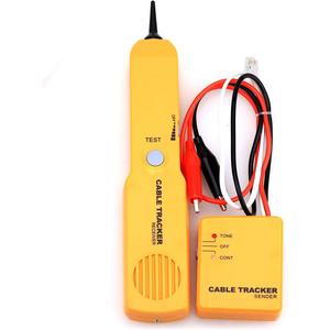 Wire Tracker,Cable Finder Tone Generator Probe Tracer,Anti-Interference Multi-Function Finder with RJ11-plug Audio Sender and Probe kit, Network Cable Continuity Tester