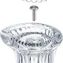 Enhon Shower Handle Replacement Compatible with Moen 96797 Chateau Tub and Showers Faucet, Shower Knob Replacement Kit Compatible with Moen 1225 Cartridge, Include Screws, Chrome Knob Insert (1 Pack)