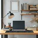 2 x Long Gaming Mouse Pad Extended Anime Large Desk Pad with Non-Slip Base Full Keyboard Mat with Stitched Edges for Gaming and Office 31.5 x 11.8 inches (Black Geometry)