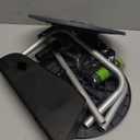 Garden Hose Reel Cart, Hose Holder Up to 50-60 Feet of 5/8" Hose,Wall Mounted Water Hose Reel, Portable Hose Reels for Outside Car Washing, Watering (Gray-Plastic)