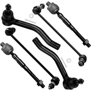SCITOO 6pcs Front Suspension Kit Stabilizer Sway Bar Link Outer Inner Tie Rod End Fit 2007 2008 2009 2010 2011 2012 2013 For Nissan Altima K750095 K750094