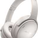 Bose QuietComfort Headphones - Wireless Bluetooth Headphones, Active Over Ear Noise Cancelling and Mic, USB-C Charging, Deep Bass, Up to 24 Hours of Playtime, White Smoke