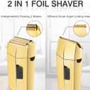 2 in 1 Professional Men's Electric Shaver Razor Foil Shaver Bald Head Shaver Barber Professional Hair Beard Trimmer Grooming Kit