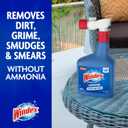 Windex Outdoor Window and Glass Cleaner for Hose Ammonia Free, Concentrated Formula for Deep Outdoor Clean, Patio Cleaner, Compatible With All Hoses, 32 Fl Oz (Pack of 2)