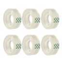 Liaogo 6 Rolls Transparent Tape Refills Rolls, Clear Tape, 3/4 x 1000 in, 1 in Core Gift Wrapping Tape for Office, Home, School