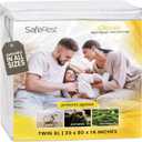 SafeRest Waterproof Mattress Protector Twin XL Size  Absorbent Breathable Soft Fitted Bed Cover with 18" Deep Stretchable Pockets  Machine Washable Twin XL Mattress Cover