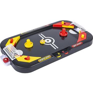 Gamie 2 in 1 Sports Table Games Mini Air Hockey Table for Kids, and Soccer Mini Games for Indoor Fun, Includes Pucks, Balls, and Strikers, Air Hockey Fits on Table or Floor for Adult and Kids