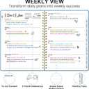 2026 Planner 8.5" x 11", Weekly and Monthly Calendar Planner Book, January 2026 - December 2026, Hardcover Spiral Planner with Monthly Tabs, Notes Pages, Perfect for Women & Men, A4 - Blue