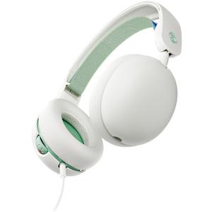 Skullcandy Grom Over-Ear Wired Headphones for Kids, Volume-Limiting, Share Audio Port, Microphone, Work with Bluetooth Devices and Computers - Bone Seafoam