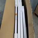 100-109.41" Extra Wide Baby Gate Pressure Mounted 30" Tall White