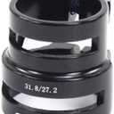 CNC Dual Size Seatpost Clamp 27.2/31.8mm for Carbon Post (Black)