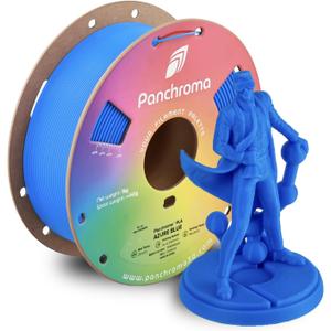 Polymaker Panchroma PLA Filament 1.75mm, 1kg, Azure Blue | High Speed 3D Printing Filament Fits for Most FDM 3D Printers, Easy Print & Clog-Free & Neatly Wound, Accuracy +/- 0.02mm