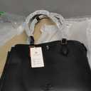 LOVEVOOK Lunch Tote Bag for Women, 2-in-1 Work Tote Bag with Lunch Compartment, Insulated Lunch Bag & 15.6 Inch Laptop Bag for Women, Ideal for Teacher, Nurse and Camping Use, Black