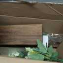Mkono Mason Jar Lights Centerpiece Table Decor for Dining Room Farmhouse Wood Tray with 3 Jars Flowers Valentines Day Decoration for Coffee Table Kitchen Living Room Wedding