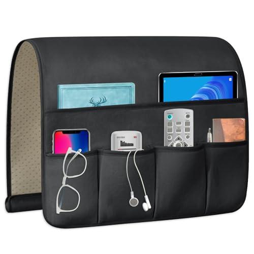 Amazon.com: WETRBWEH TV Remote Control Holder Couch Caddy, Non-slip Bedside Caddy Organizer with 5 Pockets for Key Glasses Phone Magazine Holders (Black, 35''x18'') : Home & Kitchen