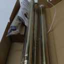 YNL Shower Curtain Rod 34-82 Inches (2.8-6.8ft) Adjustable Spring Shower Rod No Drilling, Non-Slip, Never Rust, Stainless Steel, Suitable for Bathroom Window Living room, Gold