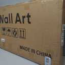 Framed Vertical Colorful Forest Living Room Wall Art, Large Tree & Path Picture Artwork for Walls, Farmhouse Landscape Vertical Canvas Print for Office Kitchen Foyer Stair Hallway Wall Decor, 20x40 In