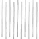 10 Pcs 6061 Aluminum Round Rod,6mm Diameter (+0.2/-0.2mm) x 300mm (12inch) Long T6511 Solid Extruded Rod for DIY Crafting Model Car Helicopter Airplane Ship, Precision Machining Raw Material, Silver