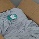 PetAmi Waterproof Dog Blanket for Couch, Queen 90x90, Pee Proof Sherpa Fleece Reversible Pet Throw, Furniture Protector for Bed Sofa, Soft Washable Cover for Large Dogs Cats, Light Grey