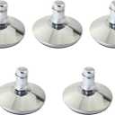 5pcs Replacement Adjustable Feet for Office Chairs Stainless Steel Inserts Universal Swing Feet