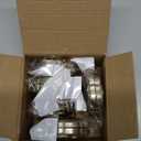 6 Pcs Rose Travel Brush for Women Mother's Day Mini Compact Purse Hair Brush with Mirror Wedding Bridal Bachelorette Favors Portable Pocket Mirror Folding Comb for Hairstyle(Champagne Gold)