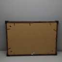 20x30 Frame Set of 2, Rustic Brown Wood Style - Display 16x24 Picture with Mat or 20 x 30 Poster without Mat, Wall Mounting Horizontal and Vertical