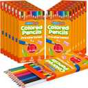 AuroTops 12 Pack Colored Pencils,144 Count Pre-Sharpened Colored Pencils Bulk,12 Color Pencil for Classroom Prizes Gifts,Back to School Supplies,Coloring Pencil Art Supplies
