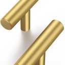 Haliwu 30 Pack Brass Gold Cabinet Knobs T Kitchen Pulls Drawer Knobs for Cabinets