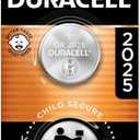 Duracell CR2025 3V Lithium Battery, Child Safety Features, 2 Count Pack, Lithium Coin Battery for Key Fob, Car Remote, Glucose Monitor, 3 Volt Cell