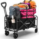 Small Wagon Carts Collapsible/Folding/Foldable/for Apartment/Grocery/Travel/Camping/Shopping/Outdoor/Lightweight & Portable