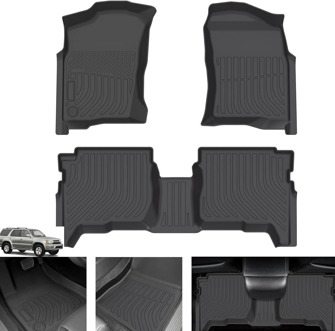 Floor Mats for Toyota 4Runner 1996 1997 1998 1999 2000 2001 2002, Custom Fit TPE All Weather Protection Floor Liners, Non-Slip Waterproof Floor Mat, Car Accessories for 3rd gen 4runner Floor Mat