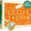 Letter Tycoon: Mensa Select Word-Building Strategy Game for Families and Friends, Ages 10+, 2-5 Players