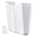 1 Pcs Lavatory Protector, White ABS Lavatory Shroud Bathroom Cover for Sink with 7 Flat Head Self Tapping Screws for Concealing Pipes Under Sink for Easy Installation Fits Standard Basin