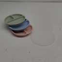 KeaBabies Suction Plates with Lids for Baby - 3-Pack 100% Silicone Suction Plates for Baby, Kids,Toddler Plates,Divided Baby Plates with Suction,Lids, BPA-Free, Microwave, Dishwasher Safe (Mellow)