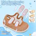FEETCITY Baby Water Shoes Flexible Quick Dry Aqua Socks Breathable Infant Sandals Boys Girls Summer Beach Swim Shoes Lightweight (Brown, S)