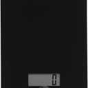 KitchenAid KQ914BA Digital Glass Top Kitchen and Food Scale, 11 lb Capacity, Measures Liquid & Dry Ingredients, Rotating Knob, Precise Results for Baking, Cooking, Keto and Meal Prep, Tare, Black