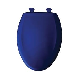 Elg Cfwc E2 Sta Plst St Colonial Blue With Cover, Slow Close Hinge, Elongated, Colonial Blue