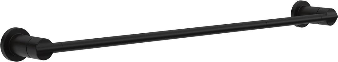 Delta Nicoli (1-Pack) 18'' w/ 6" Extender Towel Rack for Bathroom Matte Black Extendable 18-24" Towel Bar for Bathroom Wall Towel Holder Rod Wall Mounted NIC18-MB