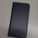 SHIELDON Wallet Case for iPhone 17 Pro Max 6.9-inch 2025 | Genuine Leather, Folio, RFID Blocking Credit Card Holder, Kickstand, Magnetic, Shockproof Protective Cover - Retro Dark Blue