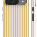 Jusy Compatible with MagSafe Striped Case for iPhone Air, Cute Aesthetic Striped Magnetic Phone Case, Soft TPU and Hard PC Protective Phone Cover for Women GirlsShiny - Yellow