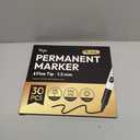 Permanent Markers Ultra Fine Tip, 30 Pack Black Quick-Drying and Fade-Resistant Permanent Markers Bulk Set for Writing and Drawing on Wood, Plastic, Metal, Glass, Ideal for Office School Supplies