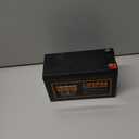 12V 10Ah Lithium LiFePO4 Deep Cycle Battery, 2000+ Cycles Rechargeable Battery for Solar/Wind Power, Small UPS, Lighting, Power Wheels, Fish Finder and More, Built-in 10A BMS