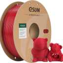 eSUN PLA Filament, Red 3D PrintingFilament 1.75mm Dimensional Accuracy +/- 0.03mm, 1kg Carboard Spool (2.2lbs) 3D Printer Filament, Fire Engine Red