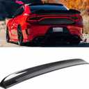 Rear Window Rooftop Spoiler Compatible with 2015-2023 Dodge Charger All Model, Duckbill Style Wing Fit for GT Pursuit R/T SRT SRT8 SXT Scat Pack SE Enforcer Daytona (Carbon Fiber Pattern)