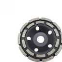 100/125/150/180/230mm Double Row Diamond Segment Grinding Wheel Cup Disc Grinder Concrete Granite Stone Cut .sw (Black)