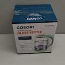 Cosori Electric Kettle, No Plastic Filter & Spout, Tea Kettle & Hot Water Boiler For Coffee & Tea, Water Heater & Teapot, Automatic Shut Off, Borosilicate glass, Green, 1.7L/1500W