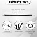 ROBLOCK 21" Rubber Tarp Straps with 150% Max Stretch, 100% EPDM Bungee Cords with Metal Crimped S Hooks, Ideal for Securing Tarps, Cargo, Canvases, Weatherproof (10 Pack)