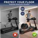 6 Pack Treadmill Mat Pads, Exercise Equipment Mat for Floor Protection, High Density Anti Vibration Pad for Treadmill, Walking Pad, Exercise Bike, Washing Machine and Floor Protection