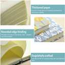 A5 Fabric-Bound Notebook  200 Pages, 120GSM, Embossed Texture, Comfortable Cover, No Ink Bleed (numerous flower)