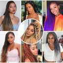 Braiding Hair Pre Stretched 26 Inch prestretched Braiding Hair Extensions For Braids Twists Crochet Long Braid Hair Synthetic Bundles Yaki Texture Hot Water Setting(1B/30/27, 6 Packs, 26 Inch)